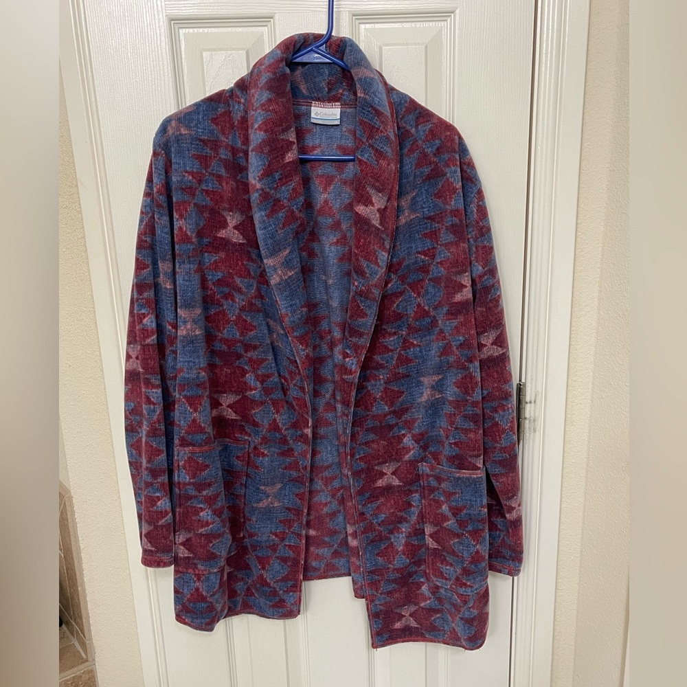 Columbia fleece cardigan sz Medium